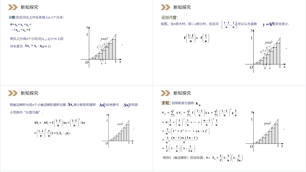 人教版高中数学选修2-2《曲边梯形的面积》PPT课件 人教版高中数学选修2-2《曲边梯形的面积》PPT课件