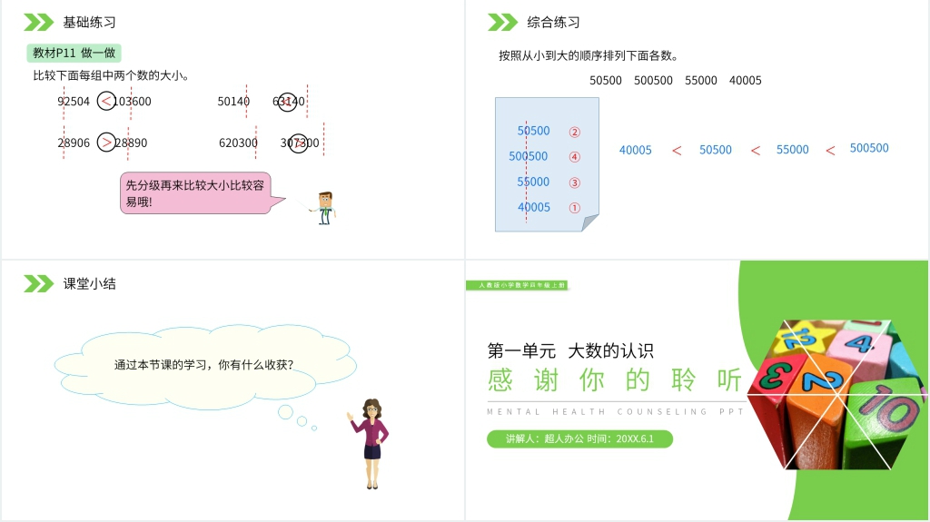 人教版小学数学四年级上册《亿以内数的大小比较》教学PPT课件 人教版小学数学四年级上册《亿以内数的大小比较》教学PPT课件