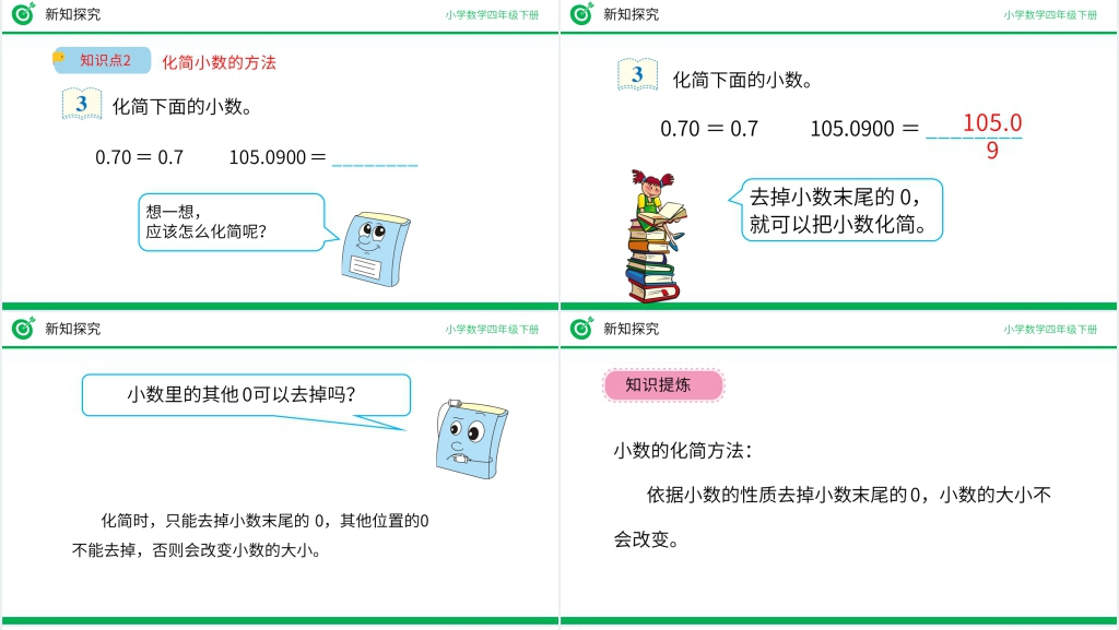 小学数学四年级下册《小数的性质》PPT课件 小学数学四年级下册《小数的性质》PPT课件