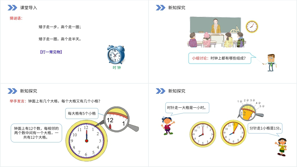 人教版小学数学二年级上册《认识时和分》PPT课件 人教版小学数学二年级上册《认识时和分》PPT课件