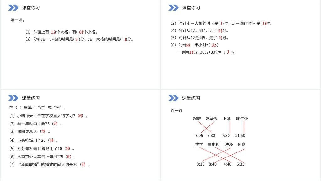 人教版小学数学二年级上册《认识时和分》PPT课件 人教版小学数学二年级上册《认识时和分》PPT课件