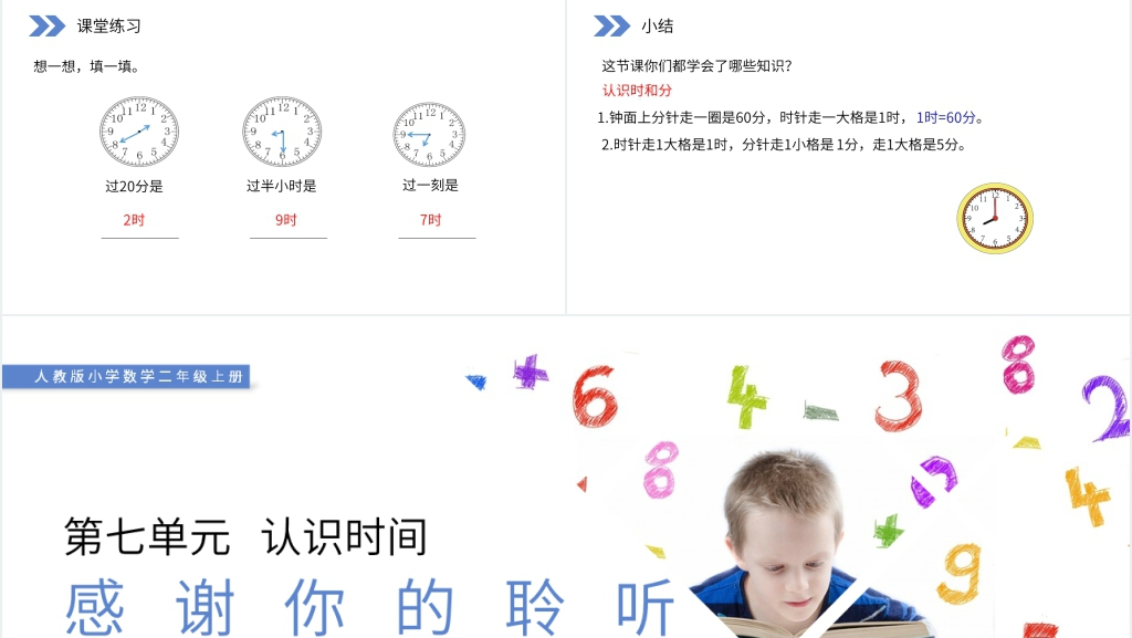 人教版小学数学二年级上册《认识时和分》PPT课件 人教版小学数学二年级上册《认识时和分》PPT课件