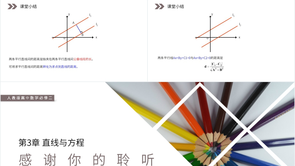 人教版高中数学必修二《两条平行直线之间的距离》PPT课件 人教版高中数学必修二《两条平行直线之间的距离》PPT课件