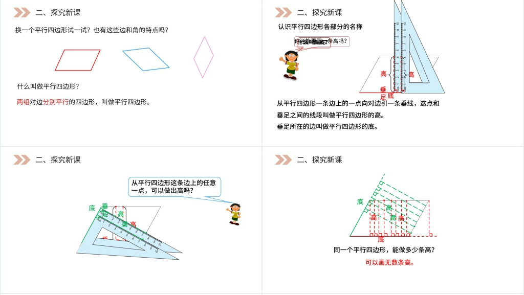 人教版小学数学四年级上册《平行四边形》PPT课件 人教版小学数学四年级上册《平行四边形》PPT课件