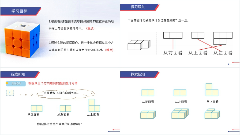 人教版小学数学五年级下册《观察物体》PPT课件 人教版小学数学五年级下册《观察物体》PPT课件
