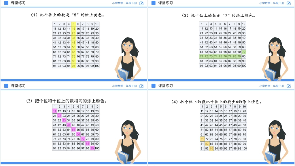 人教版小学数学一年级下册《数的顺序》PPT课件