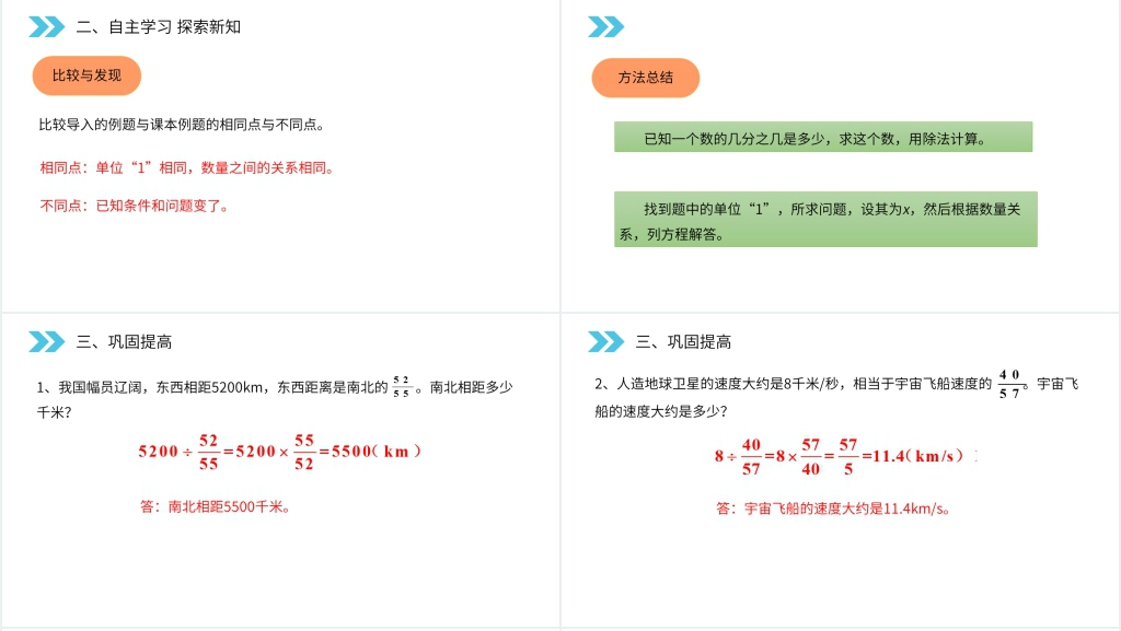 人教版小学六年级上册数学《分数除法(解决问题)》PPT课件 人教版小学六年级上册数学《分数除法(解决问题)》PPT课件