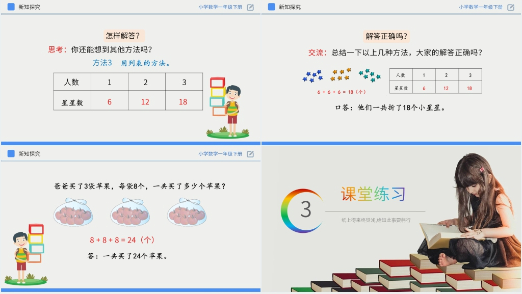 人教版小学数学一年级下册《用连加解决问题》PPT课件 人教版小学数学一年级下册《用连加解决问题》PPT课件