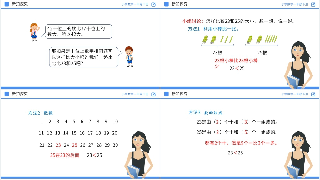 人教版小学数学一年级下册《比较大小》PPT课件 人教版小学数学一年级下册《比较大小》PPT课件