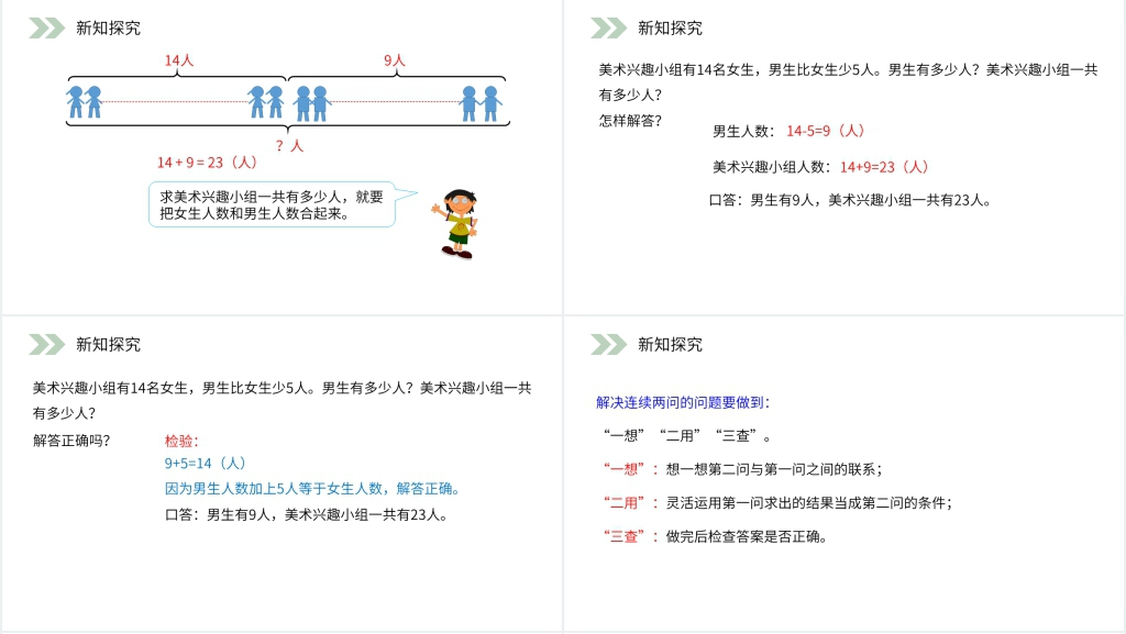 人教版小学数学二年级上册《解决问题》PPT课件