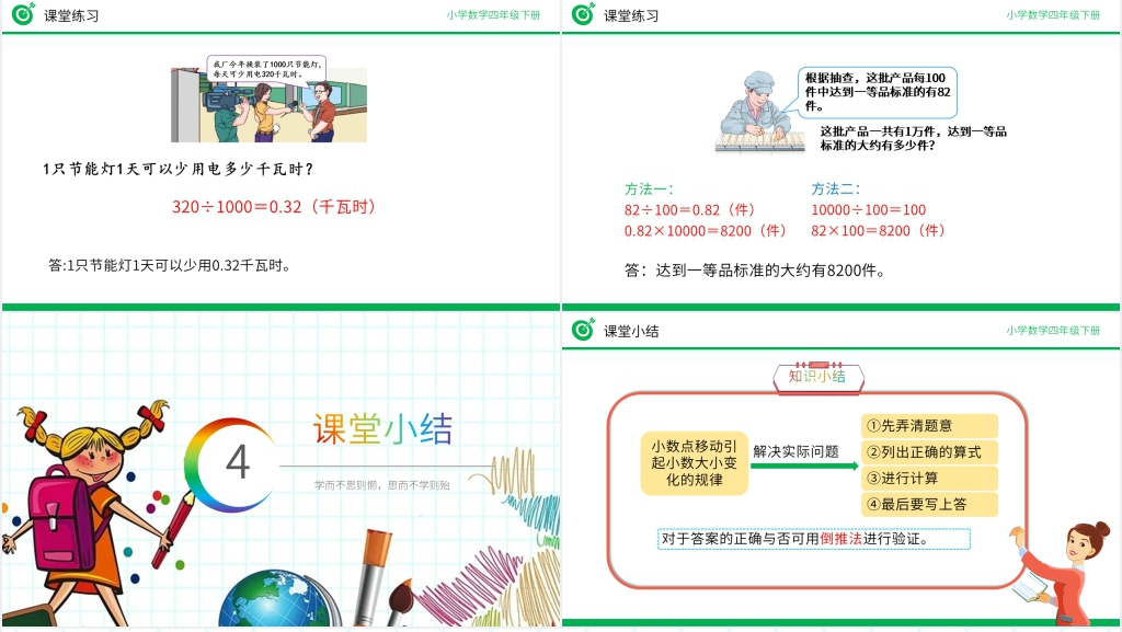 小学数学四年级下册《解决问题》PPT课件 小学数学四年级下册《解决问题》PPT课件