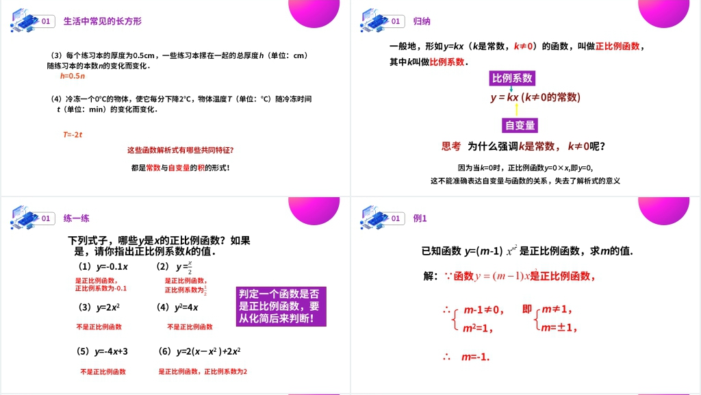 八年级初二数学下册《正比例函数》讲课PPT课件 八年级初二数学下册《正比例函数》讲课PPT课件