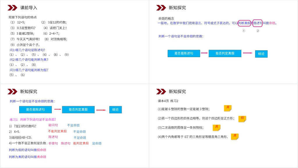 人教版高中数学选修2-1《命题》PPT课件 人教版高中数学选修2-1《命题》PPT课件