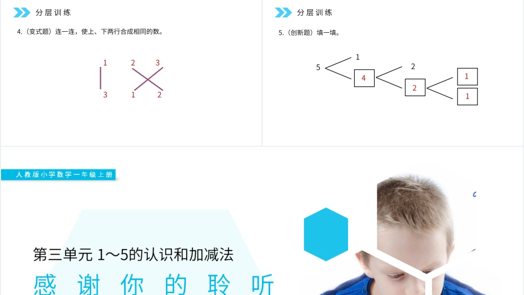 人教版小学数学一年级上册《分与合》PPT课件 人教版小学数学一年级上册《分与合》PPT课件