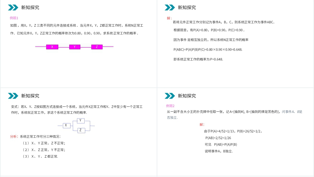 人教版高中数学选修2-3《事件的相互独立性》PPT课件