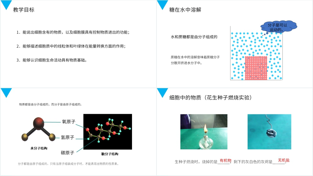 人教版七年级初一生物上册《细胞的生活》PPT课件