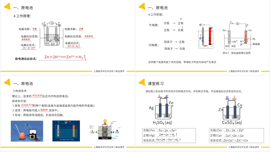 高一必修二《化学反应与电能 》PPT课件 高一必修二《化学反应与电能 》PPT课件
