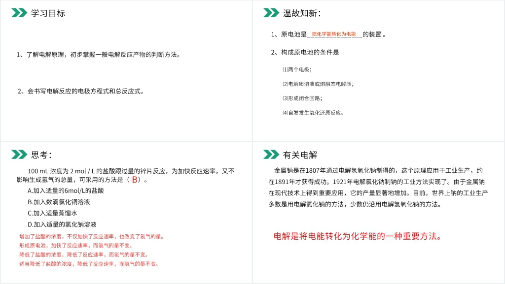 人教版高二化学选修4《电解原理》PPT课件 人教版高二化学选修4《电解原理》PPT课件
