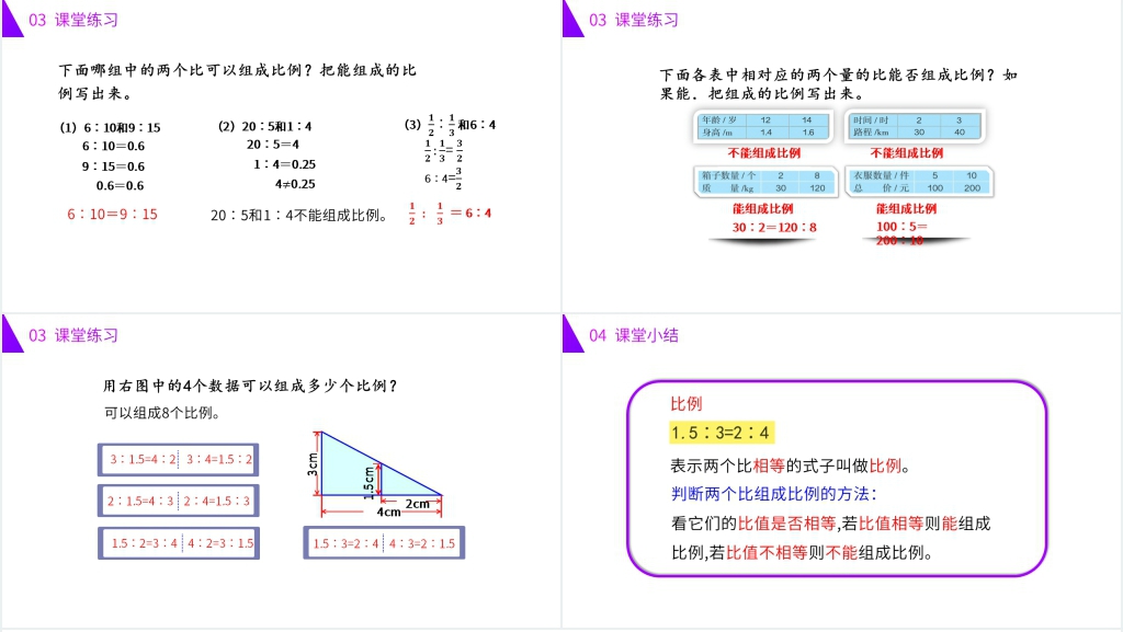人教版六年级数学下册《比例的意义》(第4.1.1课时)PPT课件 人教版六年级数学下册《比例的意义》(第4.1.1课时)PPT课件