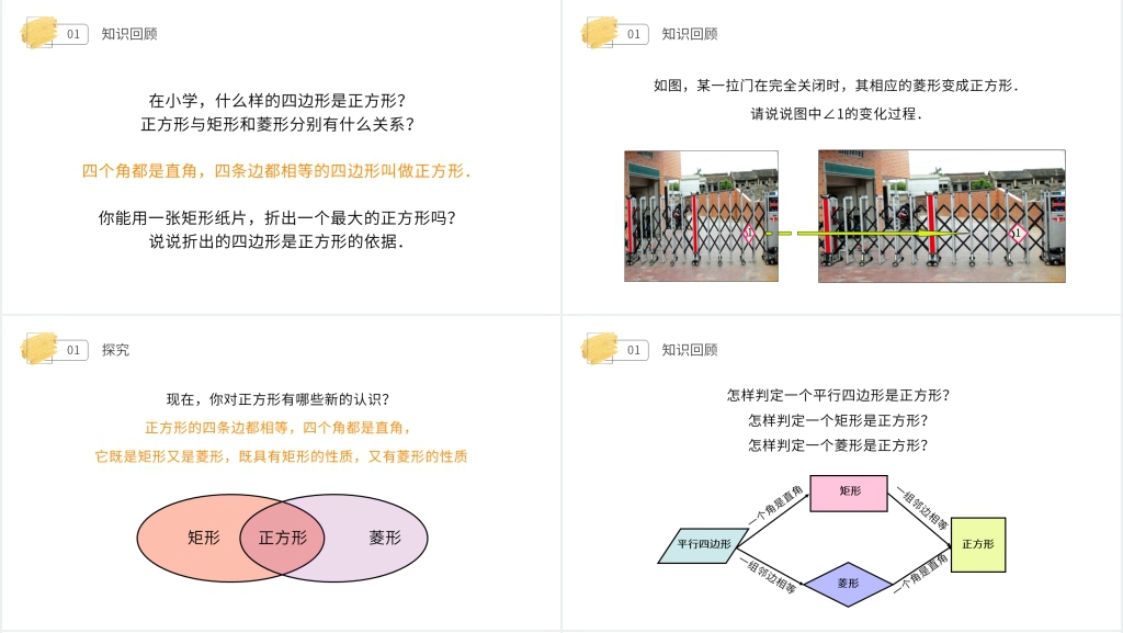 八年级初二数学下册《正方形》(第18.3.3课时)PPT课件 八年级初二数学下册《正方形》(第18.3.3课时)PPT课件