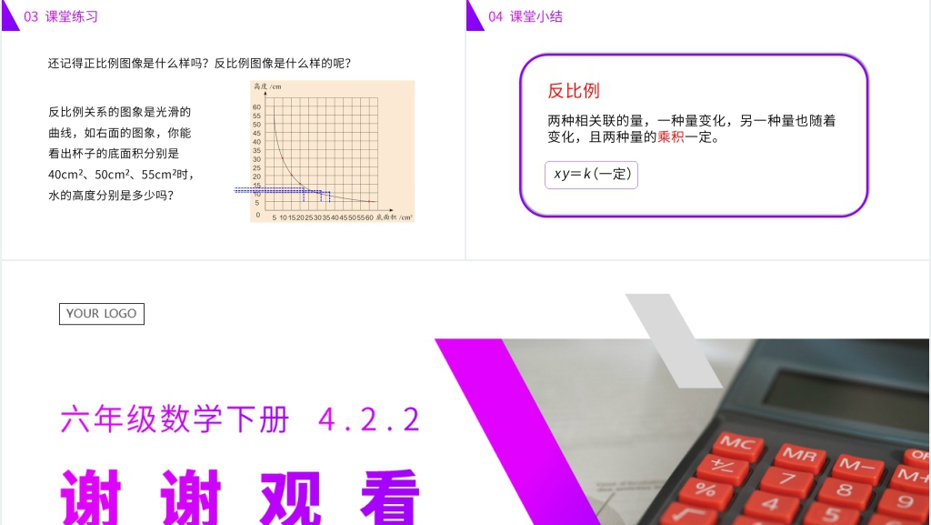 人教版六年级数学下册《反比例》PPT课件 人教版六年级数学下册《反比例》PPT课件