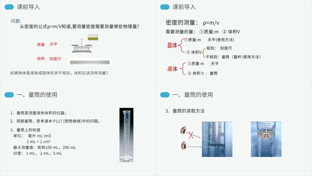 人教版八年级初二上册物理《测量物质的密度》PPT课件 人教版八年级初二上册物理《测量物质的密度》PPT课件