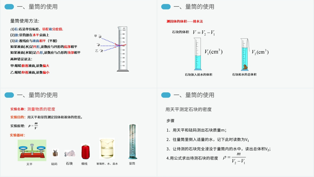 人教版八年级初二上册物理《测量物质的密度》PPT课件 人教版八年级初二上册物理《测量物质的密度》PPT课件