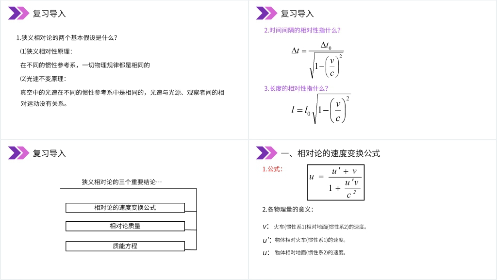 人教版高三物理选修3-4《狭义相对论的其他结论、广义相对论简介》PPT课件 人教版高三物理选修3-4《狭义相对论的其他结论、广义相对论简介》PPT课件