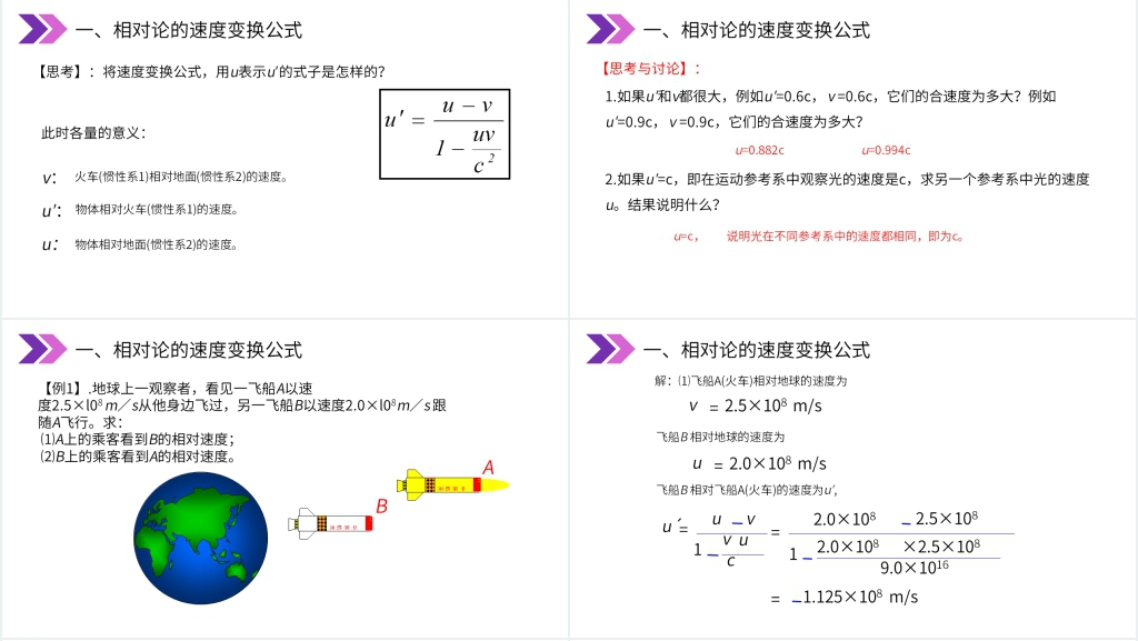人教版高三物理选修3-4《狭义相对论的其他结论、广义相对论简介》PPT课件 人教版高三物理选修3-4《狭义相对论的其他结论、广义相对论简介》PPT课件