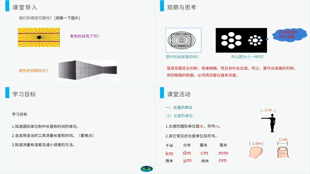 人教版八年级初二物理上册《长度和时间的测量》PPT课件 人教版八年级初二物理上册《长度和时间的测量》PPT课件