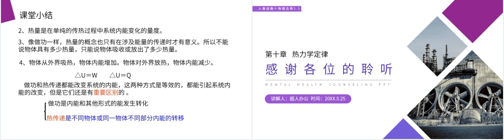 人教版高三物理选修3-3《热和内能》PPT课件 人教版高三物理选修3-3《热和内能》PPT课件