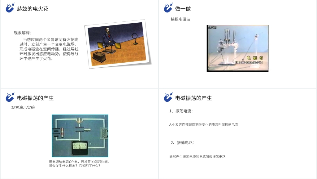 人教版高三物理选修3-4《电磁波的发现 电磁振荡》PPT课件 人教版高三物理选修3-4《电磁波的发现 电磁振荡》PPT课件