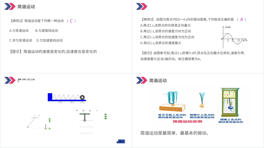 人教版高三物理选修3-4《简谐运动》教学PPT课件 人教版高三物理选修3-4《简谐运动》教学PPT课件