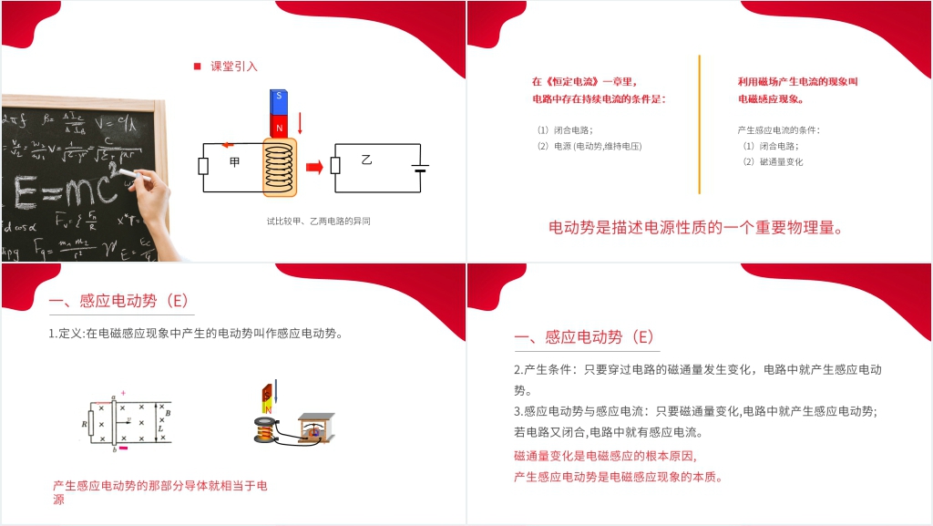 人教版高二物理选修3-2《法拉第电磁感应定律》教案PPT课件 人教版高二物理选修3-2《法拉第电磁感应定律》教案PPT课件