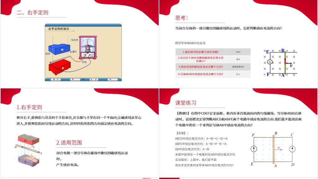 人教版高二物理选修3-2《楞次定律》讲解PPT课件