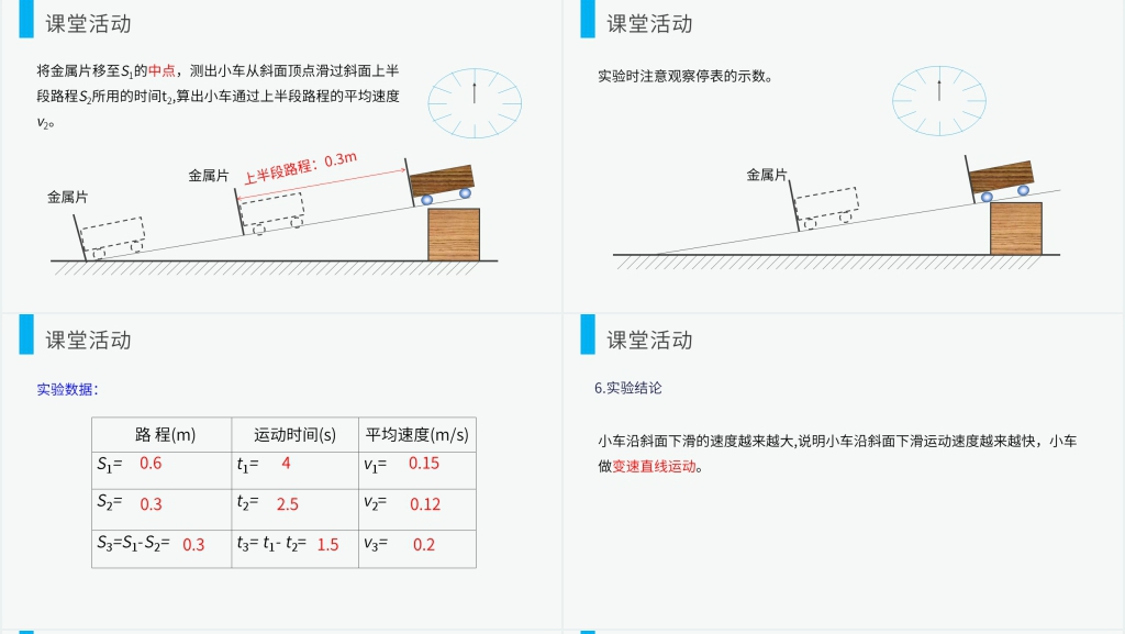 人教版八年级初二物理上册《测量平均速度》PPT课件 人教版八年级初二物理上册《测量平均速度》PPT课件