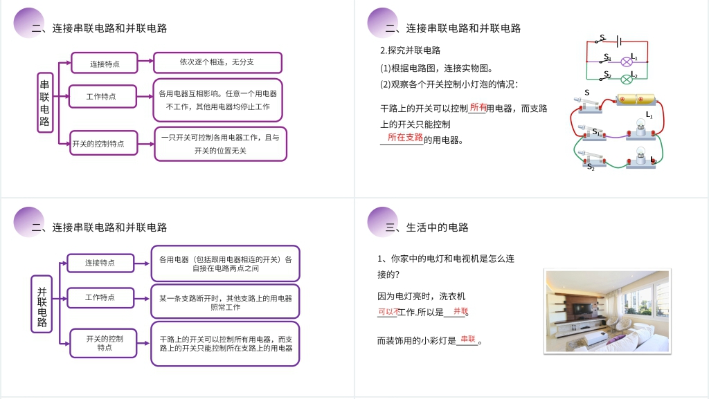 人教版九年级初三物理《串联和并联》PPT课件 人教版九年级初三物理《串联和并联》PPT课件