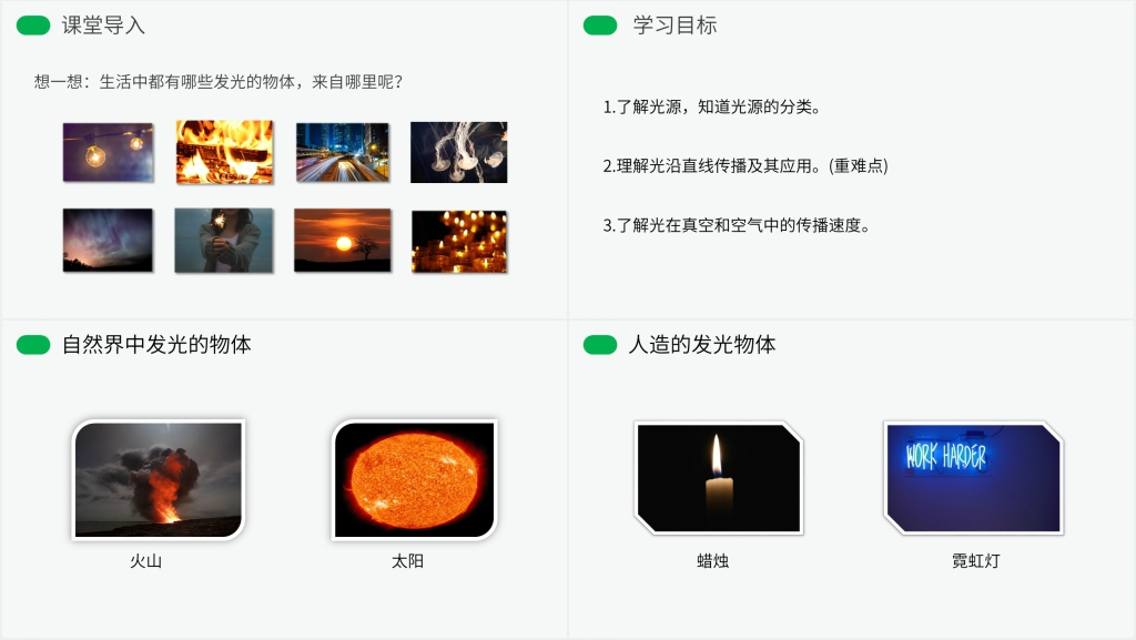 人教版八年级初二物理上册《光的直线传播》教案PPT课件