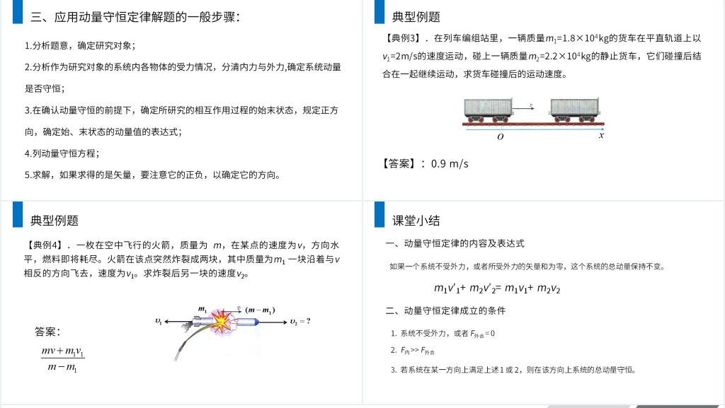 人教版高二物理选修3-5《动量守恒定律》教案PPT课件 人教版高二物理选修3-5《动量守恒定律》教案PPT课件
