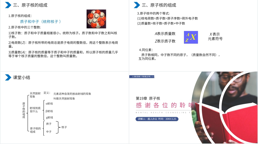 高二物理选修3-5《原子核之原子核的组成》教案PPT课件 高二物理选修3-5《原子核之原子核的组成》教案PPT课件