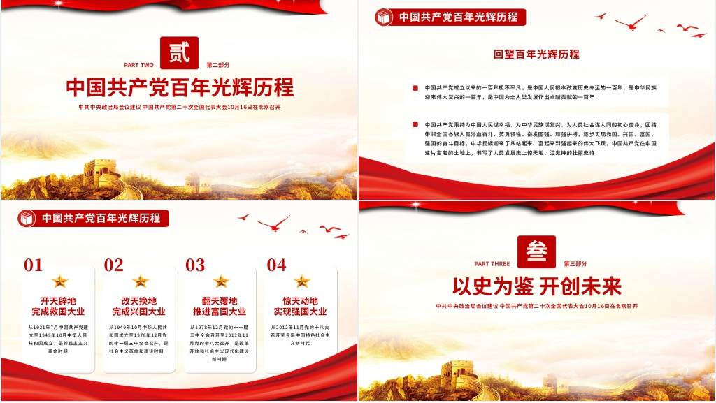 喜迎党的二十大PPT党课 喜迎党的二十大PPT党课