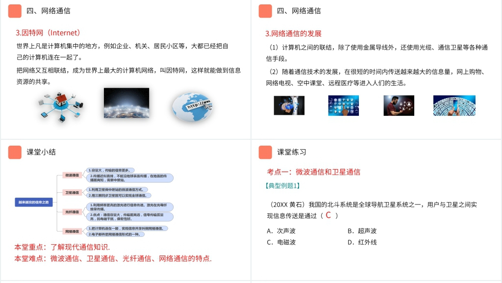 人教版九年级初三物理《信息的传递》PPT课件 人教版九年级初三物理《信息的传递》PPT课件