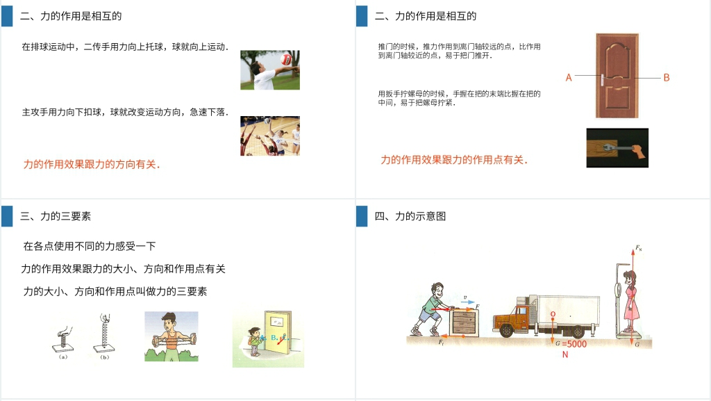 人教版八年级初二物理下册《力》PPT课件 人教版八年级初二物理下册《力》PPT课件