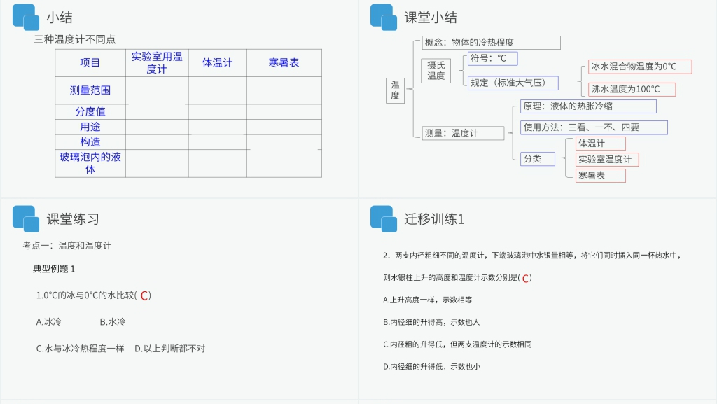 人教版八年级初二物理上册《温度》PPT课件 人教版八年级初二物理上册《温度》PPT课件