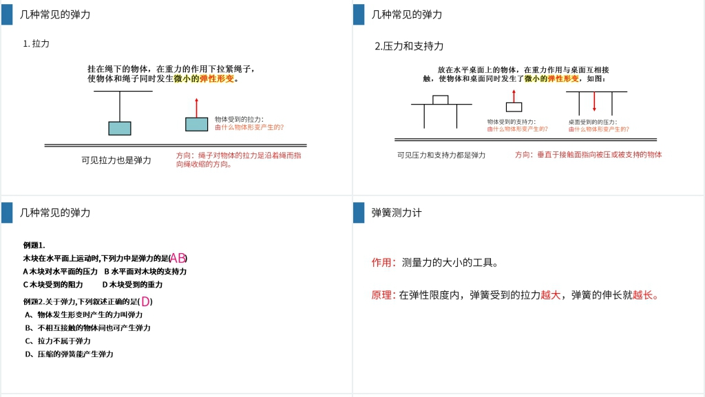 人教版八年级初二物理下册《弹力》PPT课件 人教版八年级初二物理下册《弹力》PPT课件