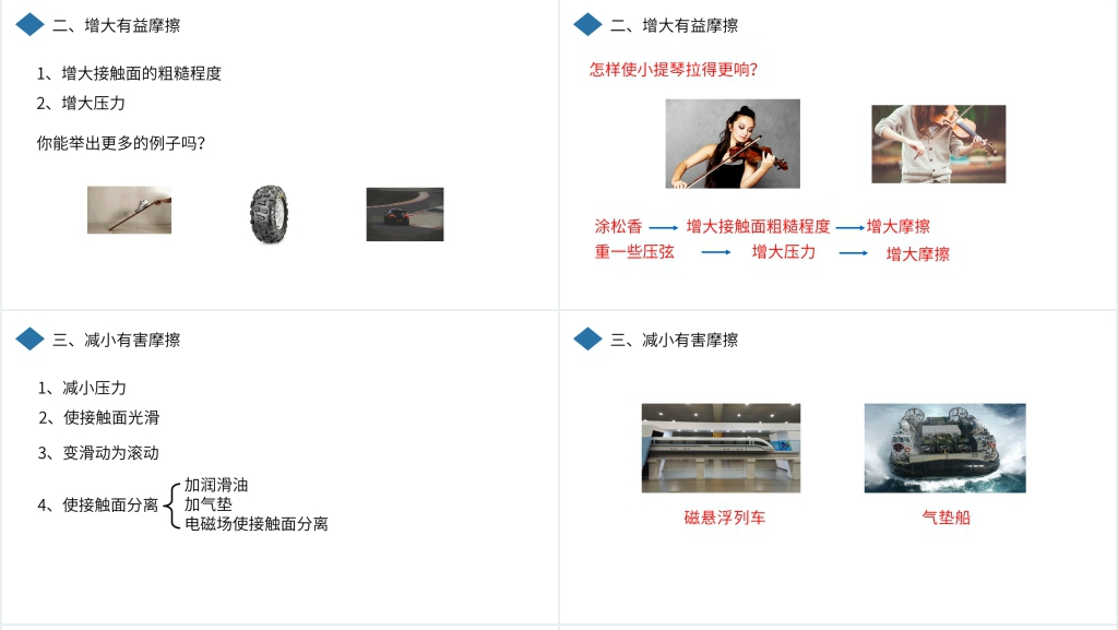 人教版八年级初二物理下册《摩擦力》PPT课件