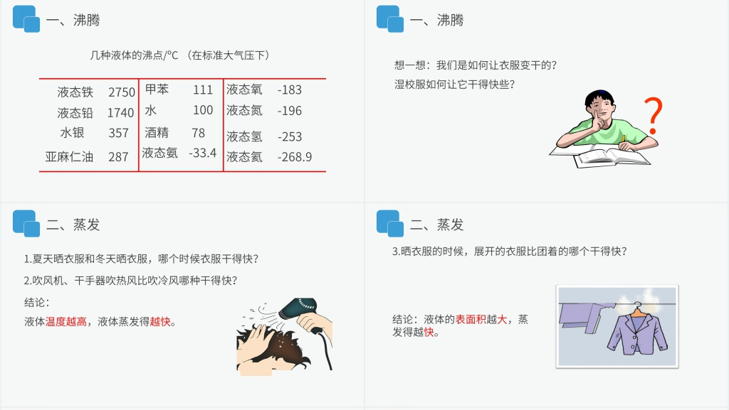 人教版八年级初二物理上册《汽化和液化》图文PPT课件 人教版八年级初二物理上册《汽化和液化》图文PPT课件