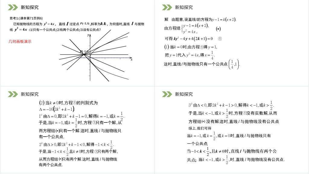 人教版高中数学选修2-1《抛物线的简单几何性质》教学PPT课件 人教版高中数学选修2-1《抛物线的简单几何性质》教学PPT课件