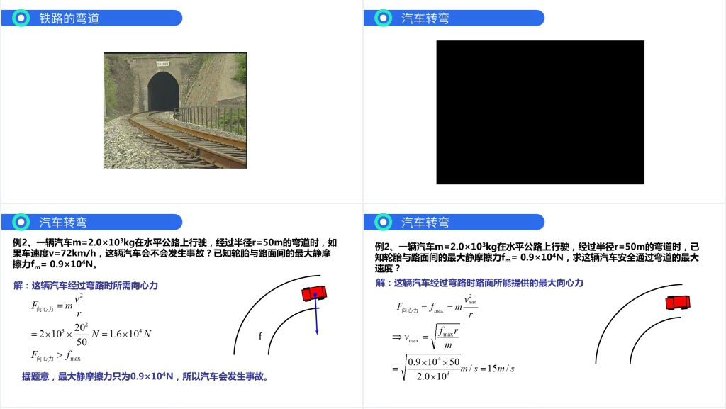 人教版必修高一物理《曲线运动(生活中的圆周运动)》PPT课件 人教版必修高一物理《曲线运动(生活中的圆周运动)》PPT课件
