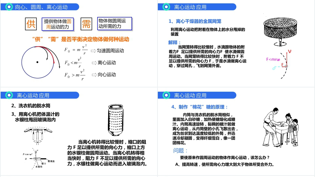人教版必修高一物理《曲线运动(生活中的圆周运动)》PPT课件 人教版必修高一物理《曲线运动(生活中的圆周运动)》PPT课件